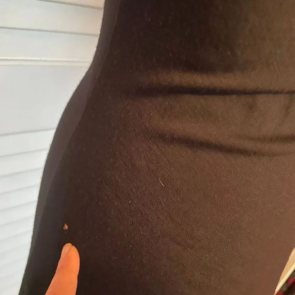 DVF | black v-neck wool dress 6 - Picture 9 of 14